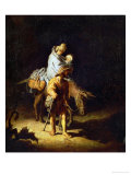 Flight into Egypt reproduction procédé giclée par Rembrandt van Rijn 