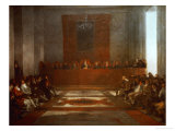 King Philip IV of Spain (1605-1665) Opening the Junta of the Philippines Giclee Print by Francisco de Goya