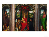 Altar of Saints John the Baptist and John the Evangelist; at Center: Saint Mary and Child Giclee Print by Hans Memling