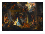 The Adoration of the Shepherds, 1689 reproduction procédé giclée par Charles Le Brun