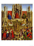 School Of: The Fountain of Grace and the Triumph of the Church Over the Synagogue reproduction procédé giclée par Jan van Eyck 