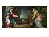 Christ and the Samaritan Woman at the Well, circa 1580 Giclée-Druck von Paolo Veronese