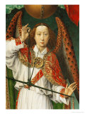 Archangel Michael Weighing Souls, Close-Up of Angel Giclee Print by Rogier van der Weyden