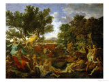 Apollo in Love with Daphne, 1664; Poussin's Last Painting Giclee Print by Nicolas Poussin