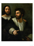 Raphael (Self-Portrait) and His Fencing Master Giclee Print by Raphael 