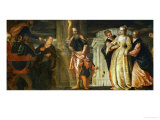 Esther Before Ahasuerus reproduction procédé giclée par Paolo Veronese