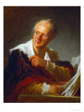 Denis Diderot, French Writer Reproduction procédé giclée par Jean-Honoré Fragonard
