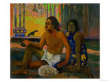 Do Not Work, Tahitians in a Room, 1896 reproduction procédé giclée par Paul Gauguin