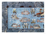 A Garden Pool; Fragment of a Wall Painting from the Tomb of Nebamun Giclee Print