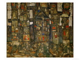 Waldandacht (Shrines in the Wood), 1915 reproduction procédé giclée par Egon Schiele