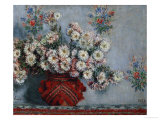 Chrysanthemums, 1878 Giclee Print by Claude Monet