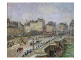 Pont-Neuf, Paris, Snow, Second Series, 1902 Giclee Print by Camille Pissarro