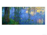 Waterlilies, Morning with Willows Reproduction procédé giclée par Claude Monet