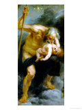 God Saturn Devouring His Son, Painted for the Torre De La Parada Reproduction procédé giclée par Peter Paul Rubens