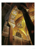 View of the Mosaic of the Hermit Hosios Loukas and Vaulted Ceiling Above Seen Across an Arch Giclee Print