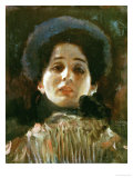 Portrait En Face of a Woman Reproduction procédé giclée par Gustav Klimt