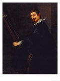 Portrait of a Musician (Jacques Gaultier () Chief Musician of the English Court from 1617 Reproduction procédé giclée par Sir Anthony Van Dyck