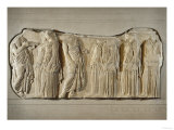 Fragment of the Frieze of the Panatheneans: The Ergastine Reproduction procédé giclée