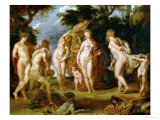The Judgement of Paris Giclée-Druck von Peter Paul Rubens
