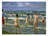 Bathing Boys, 1900 Giclee Print by Max Liebermann
