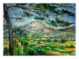 Mont Sainte-Victoire with Large Pine-Tree, circa 1887 Giclee Print by Paul Cézanne