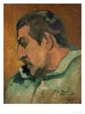 Self Portrait, 1896 reproduction procédé giclée par Paul Gauguin