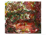 The Bridge at Giverny, 1918-1924 reproduction procédé giclée par Claude Monet