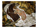 Death and the Maiden, 1915 Giclee Print by Egon Schiele