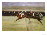 Horse Races in the Cascine, Florence, Italy, 1909 Giclee Print by Max Liebermann