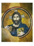 Christ Pantocrator, Mosaic in the Dome of the Church, Byzantine 11th Century Giclee Print