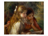 Reading (La Lecture), 1890-1895 Reproduction procédé giclée par Pierre-Auguste Renoir