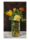 Roses and Tulips, 1882 Giclee Print by Édouard Manet