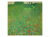 A Field of Poppies, 1907 Lámina giclée por Gustav Klimt A Field of Poppies, 1907 Lámina giclée por Gustav Klimt