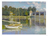 Bridge at Argenteuil Giclee Print by Claude Monet