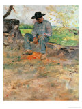 The Young Routy, a Farmboy Who Worked at the Family's Estate in Celeyran, 1883 Lámina giclée por Henri de Toulouse-Lautrec