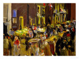 Jodenbreestraat (Jew's Street) in Amsterdam, 1905 Giclée-Druck von Max Liebermann