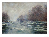 The Ice Breaking Near Vetheuil, 1880 Giclee Print by Claude Monet