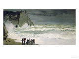 High Seas in Etretat, 1868-69 Giclee Print by Claude Monet