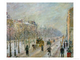The Outer Boulevards: Snow, 1879 Reproduction procédé giclée par Camille Pissarro