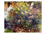 Women Amidst Flowers, 1875 Giclee Print by Claude Monet