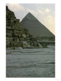 Pyramid of Pharoah Chefren, Old Kingdom, 4th Dynasty Lámina giclée