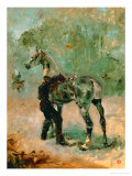 Artilleryman Saddling His Horse, 1878 or 1881 reproduction procédé giclée par Henri de Toulouse-Lautrec