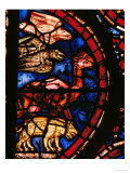 The Animals Boarding Noah's Ark, from the Noah-Window, 13th circa Stained Glass Giclee Print