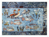 A Garden Pool; Fragment of a Wall Painting from the Tomb of Nebamun Giclee Print