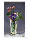 Carnations and Clematis in a Crystal Vase, 1882 Giclée-tryk af Édouard Manet Carnations and Clematis in a Crystal Vase, 1882 Giclée-tryk af Édouard Manet