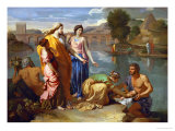 Moses Saved from the Floods of the Nile by the Pharaoh's Daughter Giclee Print by Nicolas Poussin