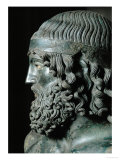 Head of Man with Headband, a More Than Life-Size Bronze Statue Found Italy, in 1972 Giclee Print by Phidias 
