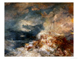 Fire Aboard Ship reproduction procédé giclée par William Turner