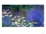Waterlilies (Les Nympheas), Study of the Morning Water Giclée-Druck von Claude Monet