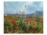 Field with Poppies Gicléedruk van Vincent van Gogh